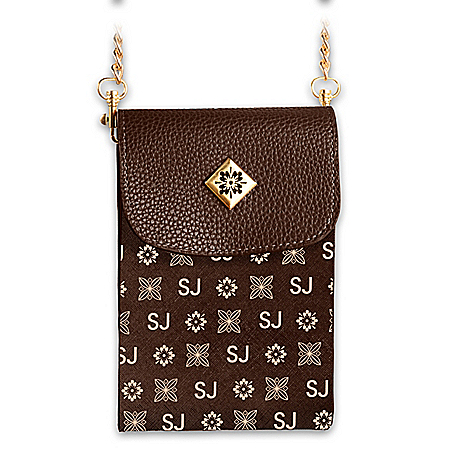 Brown Crossbody Bag Personalized With Initials
