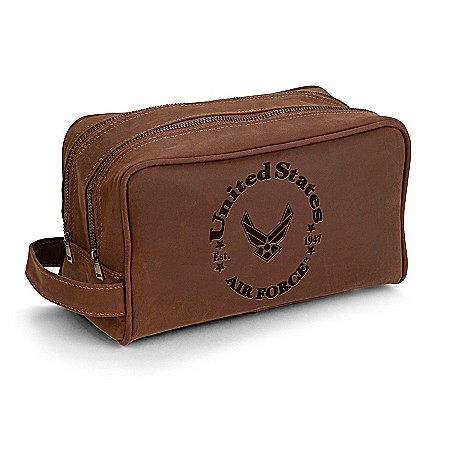 U.S. Air Force Traveling Toiletry Bag With Embossed Emblem