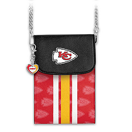 Chiefs Crossbody Cell Phone Bag With Logo Charm