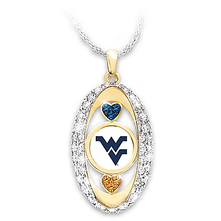 For The Love Of The Game West Virginia Mountaineers Pendant Necklace