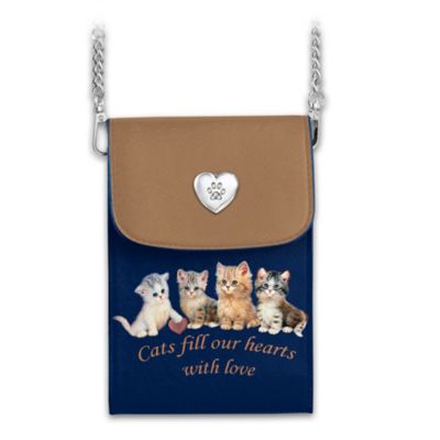 J rgen Scholz Charming Cats Crossbody Cell Phone Bag