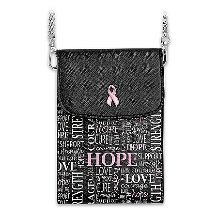 Breast Cancer Awareness Crossbody Cell Phone Bag