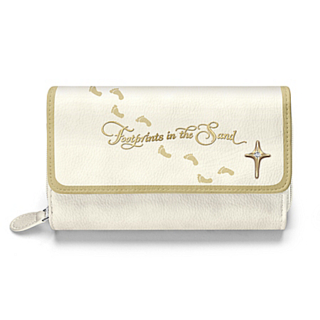 Footprints In The Sand Women’s Trifold Wallet