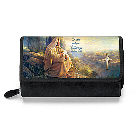 Greg Olsen I Am With You Always Trifold Wallet