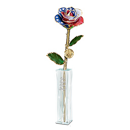 We Will Never Forget 9/11 Preserved Rose Table Centerpiece