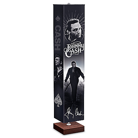 Johnny Cash The Man In Black Four-Sided Floor Lamp
