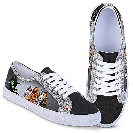 THE WIZARD OF OZ Character Canvas Sneakers With Glitter Trim
