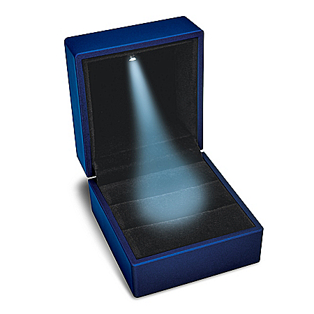 Illuminated Luxury Two-Ring Presentation Box