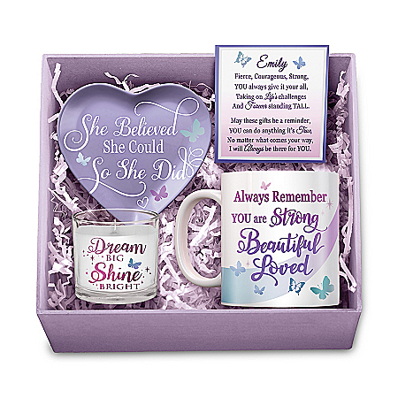 She Believed She Could 4-in-1 Personalized Gift Box Set