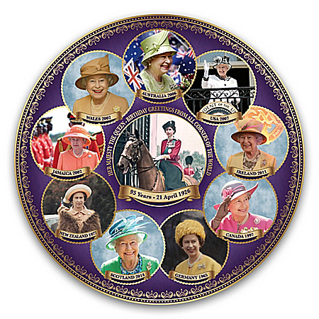 Queen Elizabeth II 95th Birthday Porcelain Collector Plate