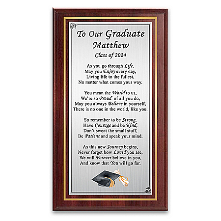 Words Of Wisdom Personalized Wall Decor For Graduates