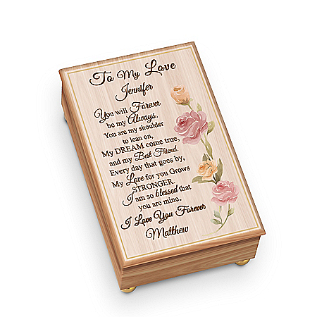 To My Love Personalized Wooden Music Box