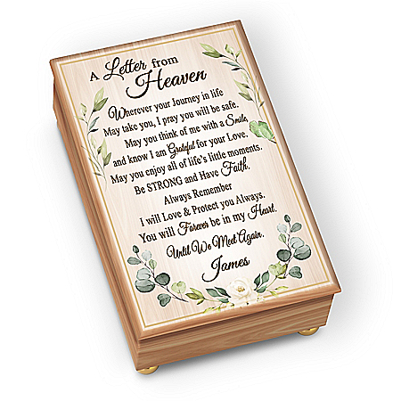 Remembrance Music Box Personalized With Loved One’s Name
