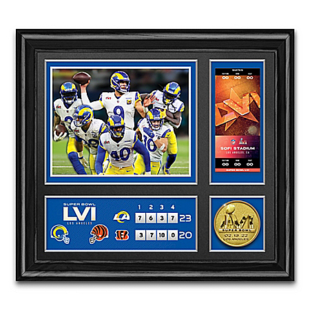Los Angeles Rams Super Bowl LVI Framed Commemorative