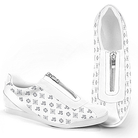 Personalized White Canvas Women’s Shoes With Your Initials