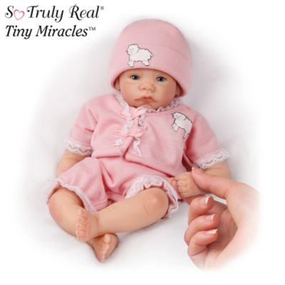 Tiny Miracles Mary Had A Little Lamb Miniature Musical Baby Girl Doll