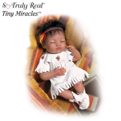 Tiny Miracles Baby Bird Song Native American Style Newborn Baby Doll So Truly Real