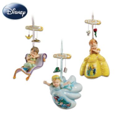 Disney Dreams Come True Christmas Ornament Set