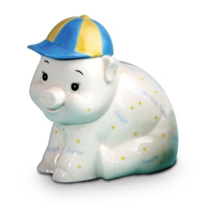Snips & Snails Collectible Porcelain Piggy Bank
