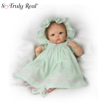 Baby Beautiful Doll on So Truly Real Musical And Moveable Realistic Baby Doll  Dominique Doll