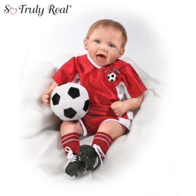 All Star Soccer Champ: Soccer Boy Baby Doll by Bonnie Chyle