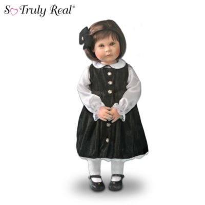 Ivy Lifelike Little Girl Christmas Holiday Doll With Accessories