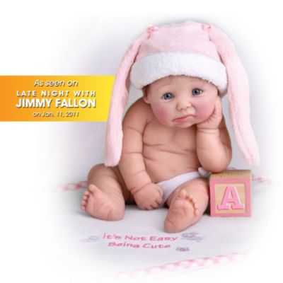 It's Not Easy Being Cute Resin Doll: Miniature Baby Doll