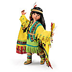 Native American-Inspired Ball-Jointed Doll: Tiny Fancy Shawl Dancer