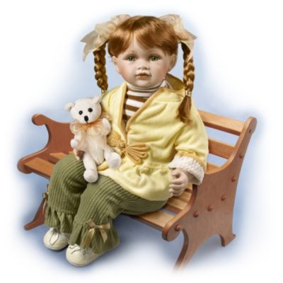 Rosetta: 24 Inch Porcelain Doll In Vintage-Style Clothing