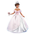 La Quinceanera Porcelain Doll With Personalized Crystal Birthstone