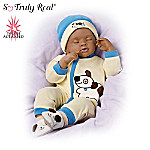 Marcus African-American Breathing Baby Boy Doll