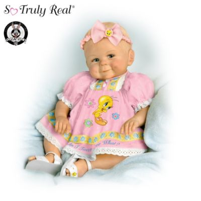 Lifelike Baby Girl Doll With Tweety Bird Outfit: Am I Tweet Or What?
