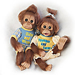 Buy Older Wiser, Younger Cuter Lifelike Monkey Doll Set
