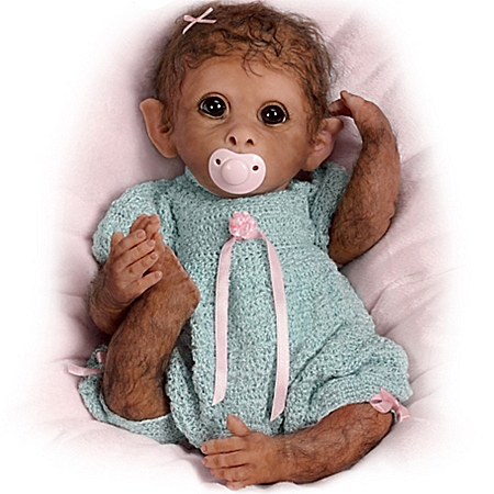 Clementine So Truly Real Lifelike Baby Monkey Doll By Linda Murray