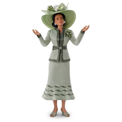 Buy Grace African-American Poseable Portrait Resin Doll With Sunday Hat