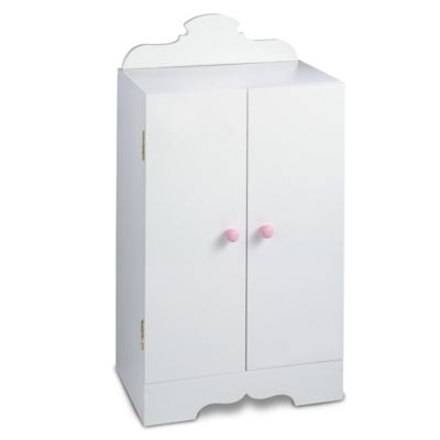 White Doll Armoire: Baby Doll Furniture Accessories