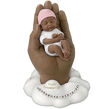 God’s Greatest Gift Miniature Baby Doll With Name Beads