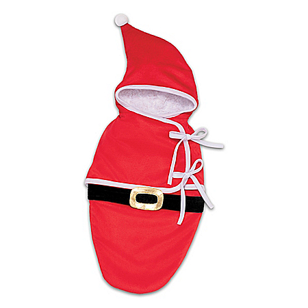 Red Velour Santa Bunting For 17 – 22 Baby Dolls