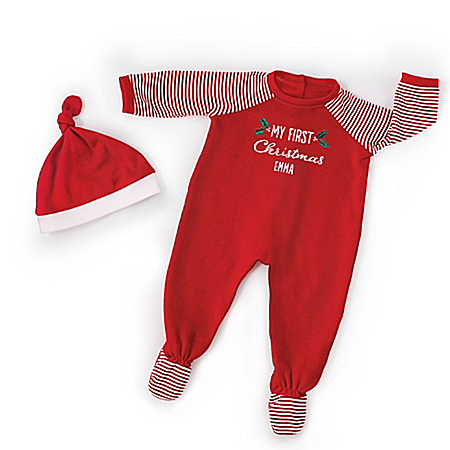 Personalized Christmas PJs Set For Baby Dolls 16 – 19 Long