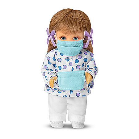 Spread Kindness, Not Germs Nurse Doll With Two Face Masks