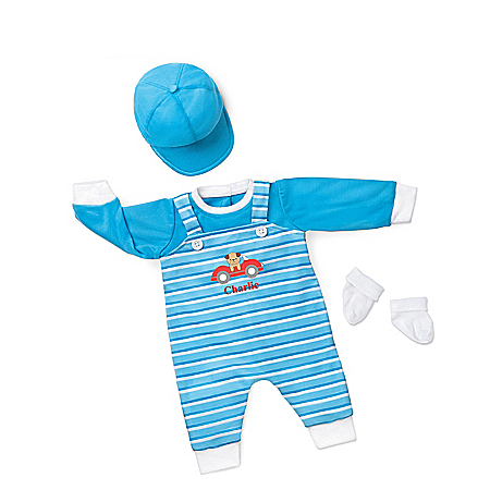 Playful Pup Personalized Outfit For 17 – 19 Baby Dolls