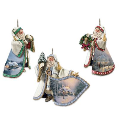 Buy Thomas Kinkade Heirloom Santa Handcrafted Ornaments: Set One