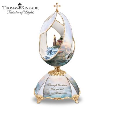Thomas Kinkade Beacon Of Hope Musical Egg