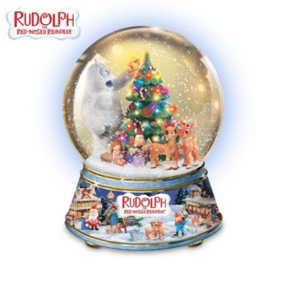 Collectible Rudolph The Red Nosed Reindeer Snowglobe: Magical Christmas Eve