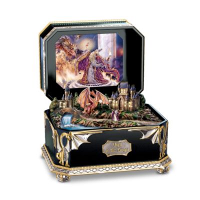 Night Of The Dragon Fantasy Art Collectible Box