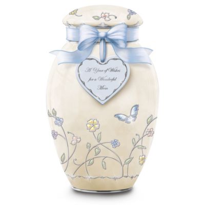 A Year of Wishes For A Wonderful Mom Porcelain Musical Ginger Jar: Gift For Mom