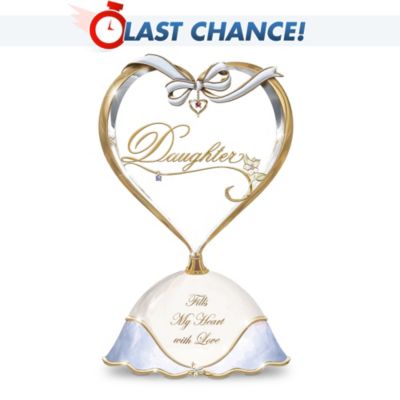 Treasured Daughter Porcelain Music Box: Daughter