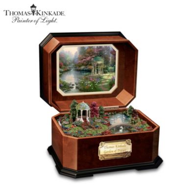 Thomas Kinkade Garden Of Prayer Collectible Wooden Music Box