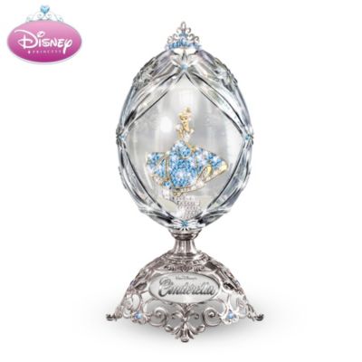 Disney Sparkling Cinderella Crystal Egg-Shape Music Box