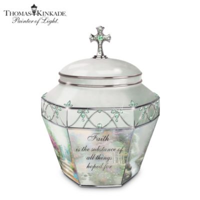 Thomas Kinkade Faithful Prayers Musical Prayer Box: Religious Music Box Gift
